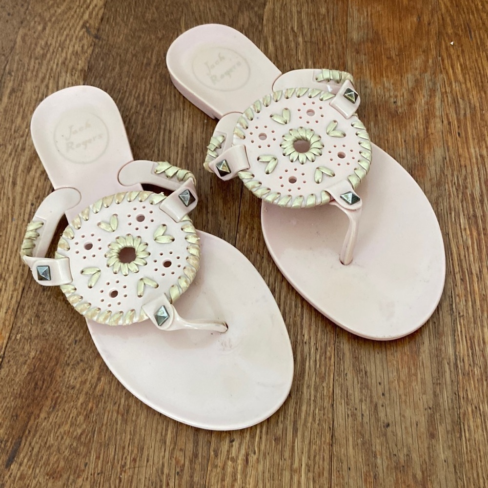 Jack Rogers peach/pink sandals